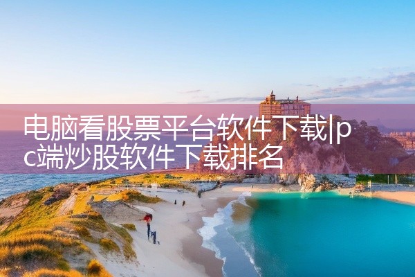 电脑看股票平台软件下载