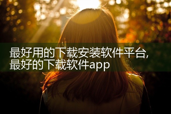 最好用的下载安装软件平台