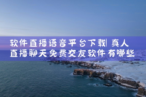 软件直播语音平台下载