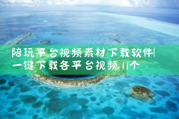 陪玩平台视频素材下载软件