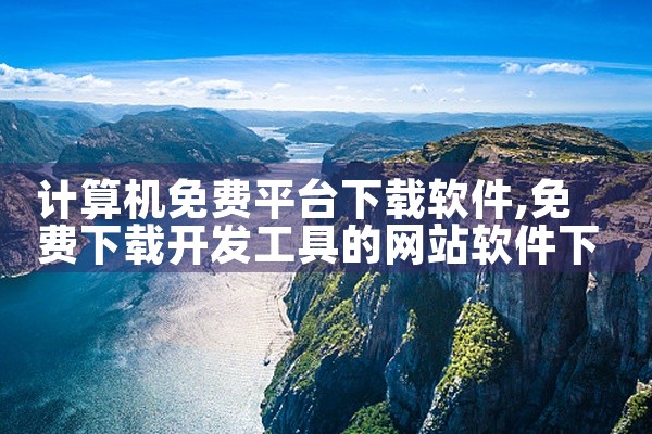 计算机免费平台下载软件