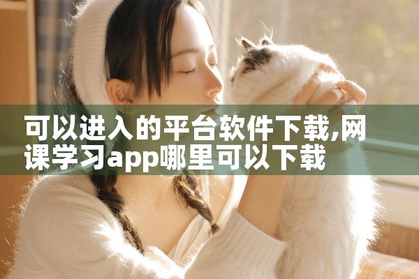 可以进入的平台软件下载